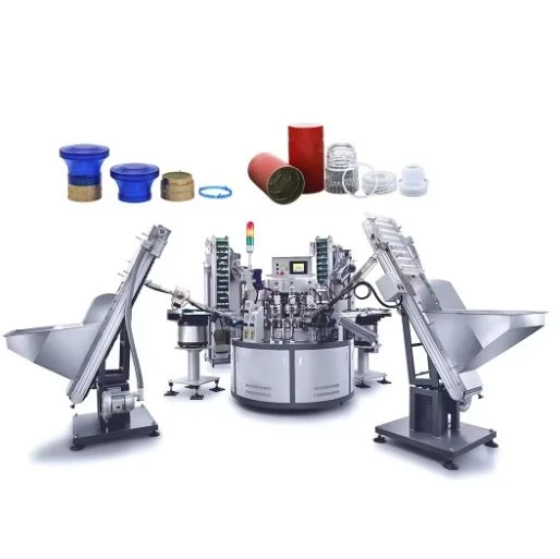 Wine Bottle Cap Assembly By Automatic Assembly Machine Assembly Line Wine Bottle Cap Assembly By Automatic Assembly Machine Assembly Line
